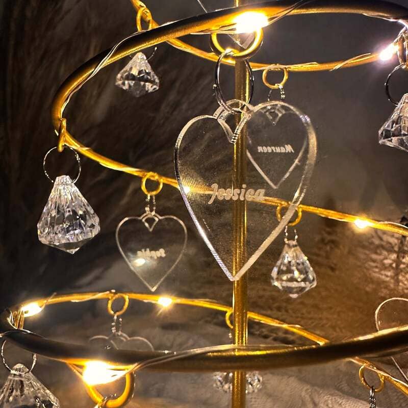Albero di cristallo LED personalizzabile | La mia famiglia - Promozione fino al 50% di sconto + spedizione gratuita