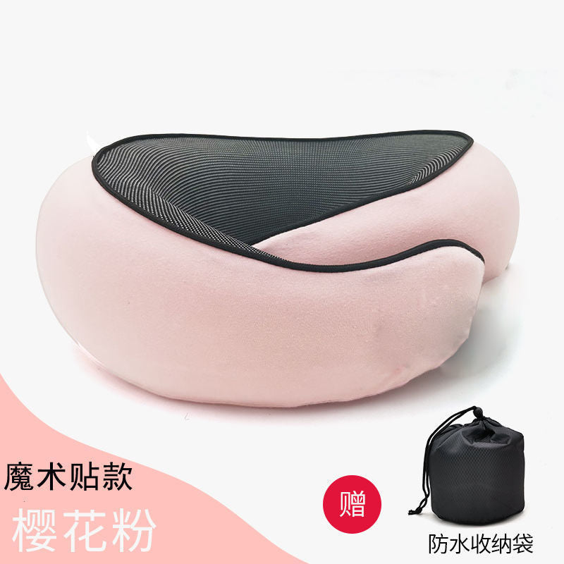 Memory foam pillow storage-shaped pillow aircraft travel pillow nap cervical neck pillow travel portable pillow