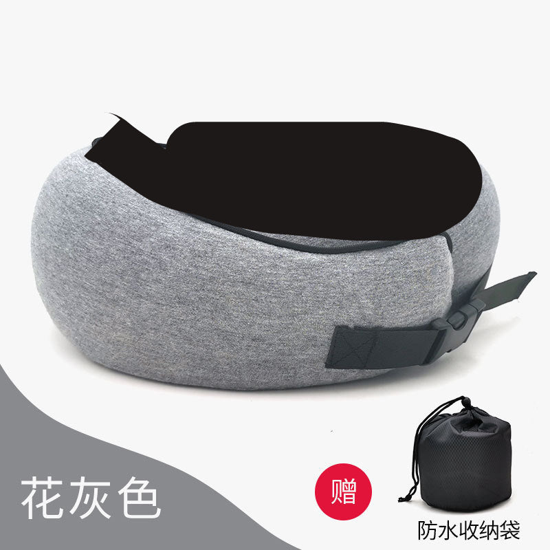 Memory foam pillow storage-shaped pillow aircraft travel pillow nap cervical neck pillow travel portable pillow